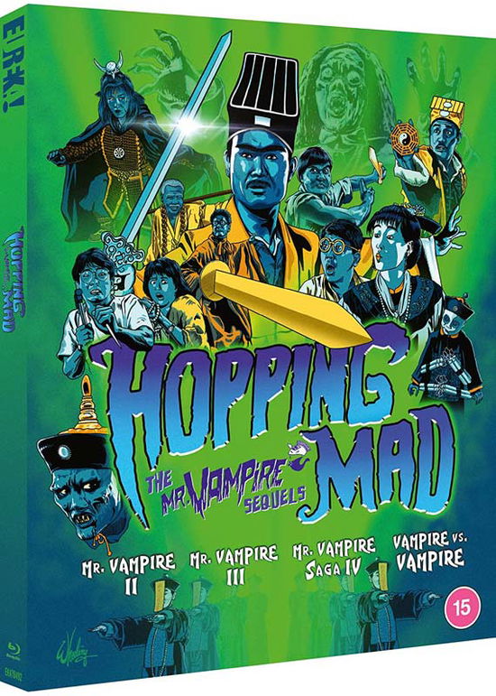 Cover for HOPPING MAD THE MR VAMPIRE SEQUELS Eureka Classics  Bluray · Hopping Mad: The Mr Vampire Sequels (Blu-ray) [Special edition] (2023)