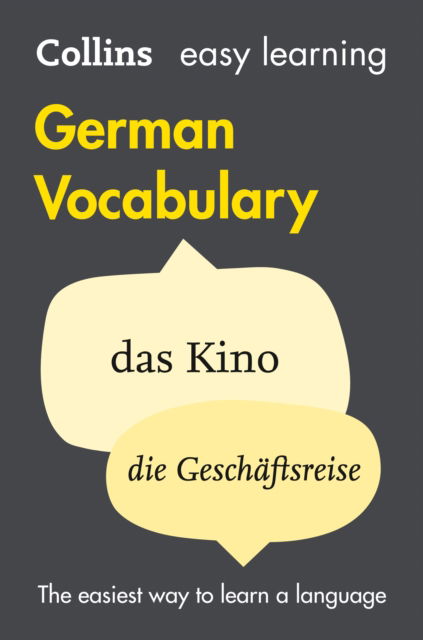 Cover for Collins Dictionaries · Easy Learning German Vocabulary: Trusted Support for Learning - Collins Easy Learning (Paperback Book) [3 Revised edition] (2012)