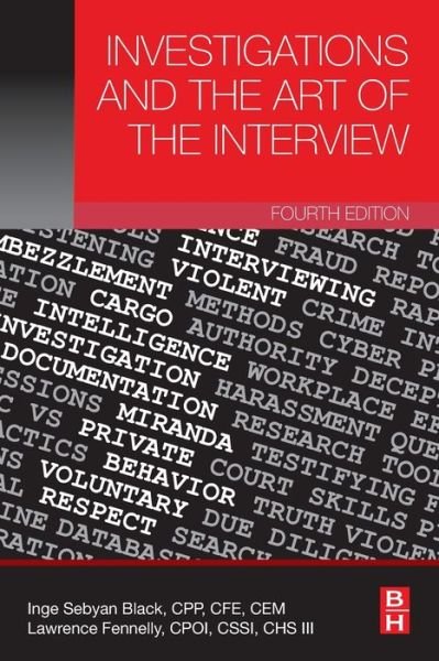 Cover for Sebyan Black, Inge (President, Security Investigations Consulting) · Investigations and the Art of the Interview (Paperback Book) (2020)