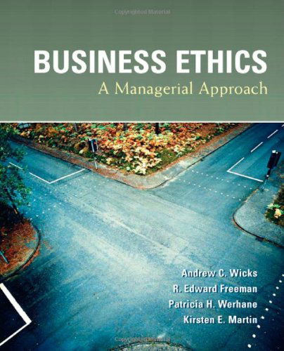 Cover for Andrew Wicks · Business Ethics (Paperback Bog) (2009)