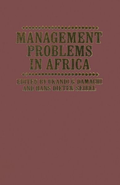 Cover for Ukandi Godwin Damachi · Management Problems in Africa (Paperback Bog) [1986 edition] (1986)