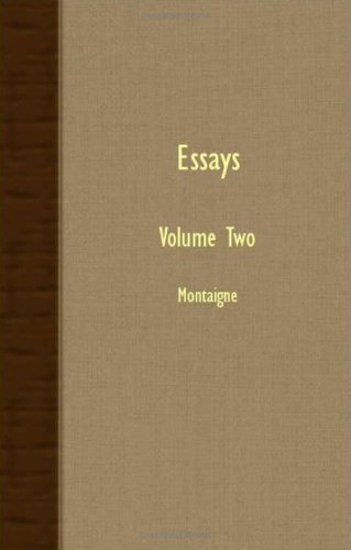 Cover for Montaigne · Essays - Volume Two (Pocketbok) (2007)