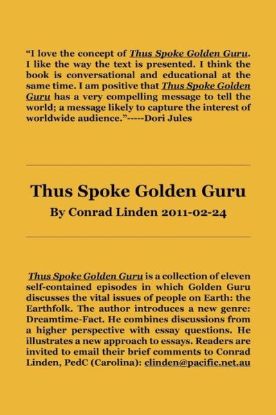 Cover for Conrad Linden · Thus Spoke Golden Guru (Paperback Book) (2011)