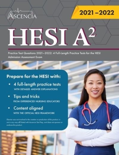 Cover for Falgout · HESI A2 Study Guide 2021-2022: Comprehensive Review with Practice Test Questions for the HESI Admission Assessment Exam (Paperback Book) (2021)