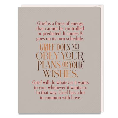 Cover for Elizabeth Gilbert · 6-Pack Elizabeth Gilbert Grief Does Not Obey Card (Flashcards) (2020)