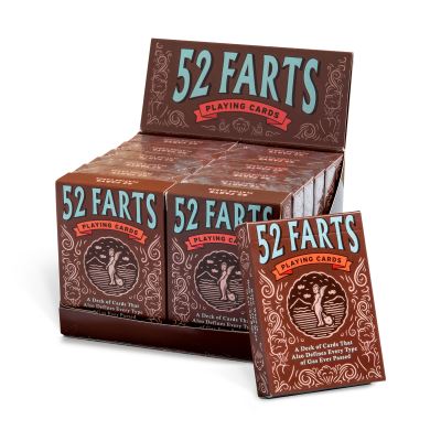 Knock Knock 52 Farts Deck Playing Cards, Filled 12-Pack POP Display - Knock Knock - Books - Knock Knock - 9781683493921 - July 20, 2023