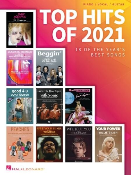 Cover for Hal Leonard Publishing Corporation · Top Hits of 2021: 18 of the Year's Best Songs Arranged for Piano / Vocal / Guitar (Pocketbok) (2021)