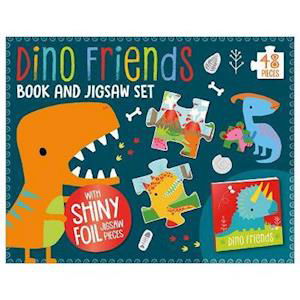 Cover for Make Believe Ideas · Dino Friends Book and Jigsaw Box Set (Bok) (2020)