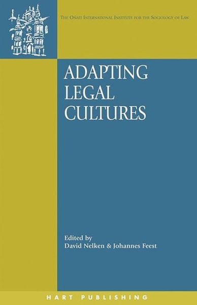 Cover for David Nelken · Adapting Legal Cultures - Onati International Series in Law and Society (Paperback Book) (2001)