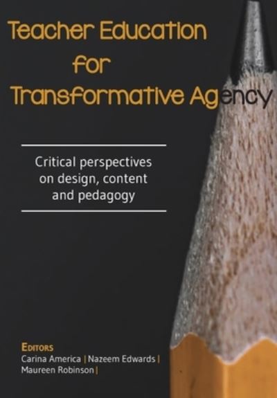 Cover for Carina America · Teacher Education for Transformative Agency (Pocketbok) (2020)