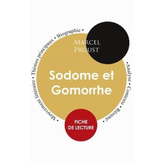 Cover for Marcel Proust · Fiche de lecture Sodome et Gomorrhe (Etude integrale) (Taschenbuch) (2019)