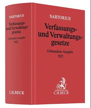 Cover for Carl Sartorius · Verfassungs- und Verwaltungsgesetze (Hardcover Book) (2022)