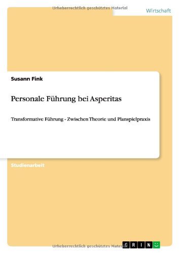 Cover for Fink · Personale Führung bei Asperitas (Book) [German edition] (2013)