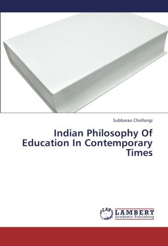 Cover for Subbarao Chollangi · Indian Philosophy of Education in Contemporary Times (Paperback Book) (2013)