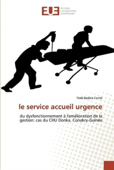 Cover for Conté · Le Service Accueil Urgence (Book) (2020)