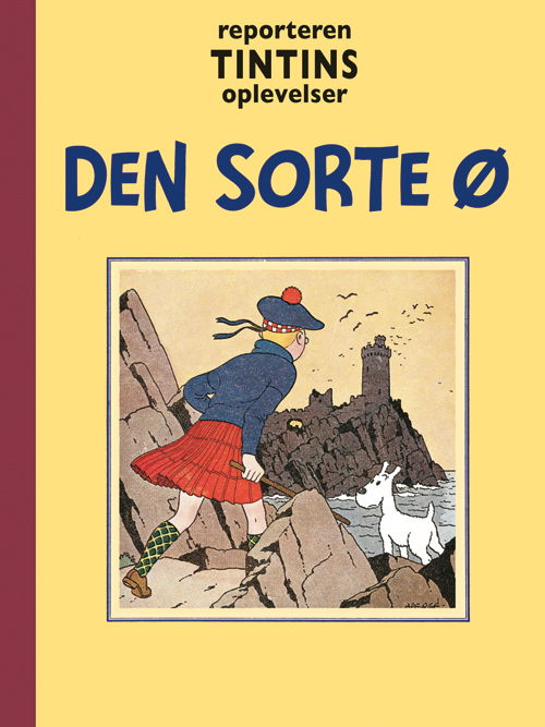 Cover for Hergé · Reporteren Tintins oplevelser: Reporteren Tintins oplevelser: Den Sorte Ø (Bound Book) [1º edição] (2015)