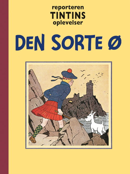 Cover for Hergé · Reporteren Tintins oplevelser: Reporteren Tintins oplevelser: Den Sorte Ø (Bound Book) [1. Painos] (2015)