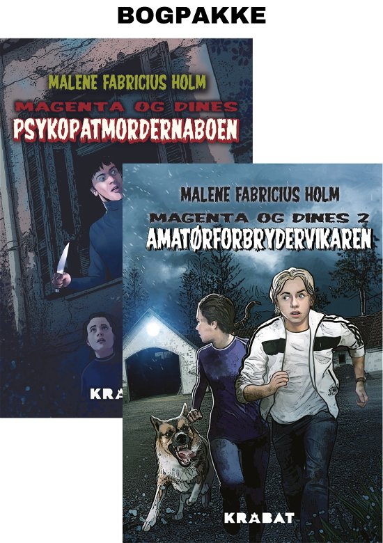 Cover for Malene Fabricius Holm · Magenta og Dines: Psykopatmordernaboen og Amatørforbrydervikaren (Hardcover Book) [1er édition] (2024)