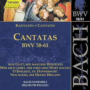 Sacred Cantatas Bwv 58-61 - Bach / Gachinger Kantorei / Rilling - Music - HAE - 0040888201922 - October 19, 1999