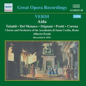 VERDI: Aida - Erede / Tebaldi / Del Monaco/+ - Musik - Naxos Historical - 0636943112922 - 27. oktober 2003