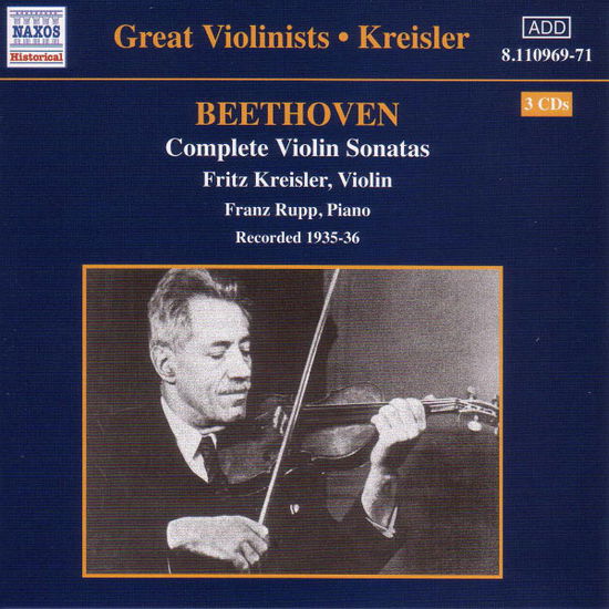 BEETHOVEN:Comp. Violin Sonatas - Fritz Kreisler - Musikk - Naxos Historical - 0636943196922 - 10. februar 2003