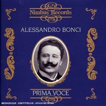 Prima Voce - Alessandro Bonci - Musiikki - NIMBUS - 0710357792922 - tiistai 9. toukokuuta 2006