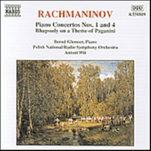 Piano Ctos 1 & 4: Rhapsody on a Theme of Paganini - Glemser / Polish Nrso / Wit - Music - NAXOS - 0730099580922 - August 23, 2000