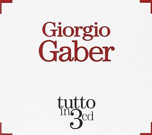 Cover for Giorgio Gaber  · Tutto In 3 Cd (CD)