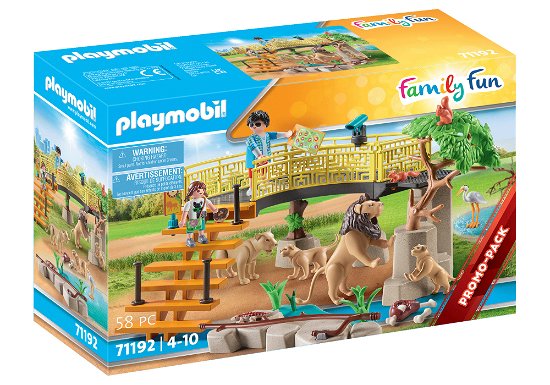 Cover for Playmobil · Playmobil - Playmobil Family Fun Leeuwen in het Buitenverblijf - 71192 (Legetøj)