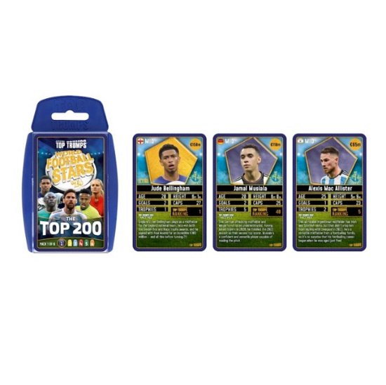 Cover for Winning Moves · Top Trumps World Football Stars Top 200 Cards - Starter Kit (Pocketbok) (2024)
