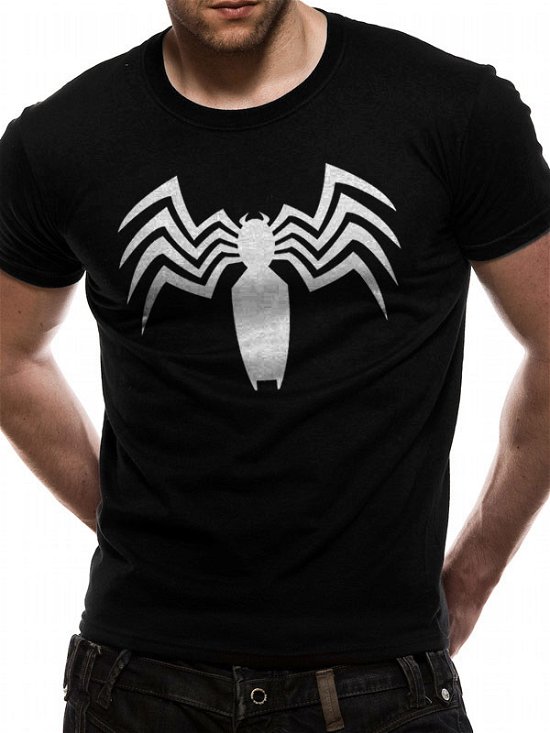 Cover for Venom · Marvel: Venom - White Logo (T-Shirt Unisex Tg. S) (Kläder)