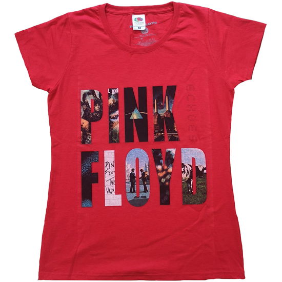 Pink Floyd Ladies T-Shirt: Echoes Album Montage - Pink Floyd - Produtos -  - 5056368677922 - 