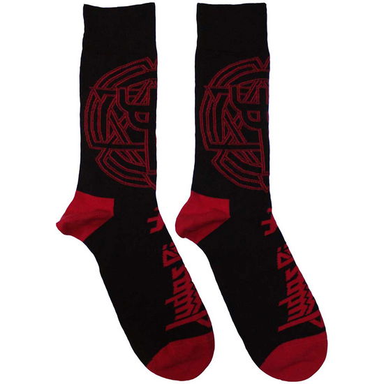 Cover for Judas Priest · Judas Priest Unisex Ankle Socks: Trident Emblem (Black) (UK Size 7 - 11) (CLOTHES) [size M] (2024)