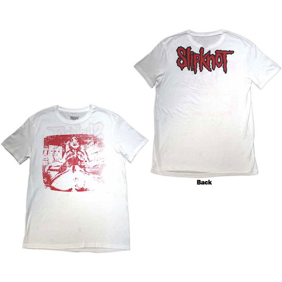 Cover for Slipknot · Slipknot Unisex T-Shirt: Chair Graphic (White) (Back Print) (T-shirt) [size S] (2024)