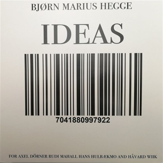Cover for Hegge Björn Marius · Ideas for Dörner, Mahall, Hulbaekmo &amp; Wi (LP) (2019)