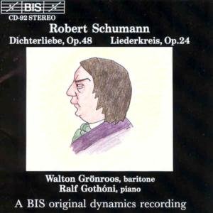 Cover for Schumann / Gronroos / Gothoni · Dichterliebe Op 48 / Liederkreis Op 24 (CD) (1993)