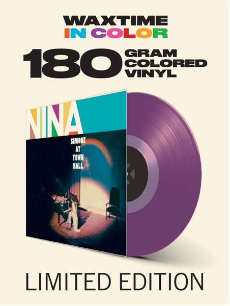 At Town Hall (Limited Transparent Purple Vinyl) - Nina Simone - Musiikki - WAXTIME IN COLOR - 8436559465922 - perjantai 1. maaliskuuta 2019