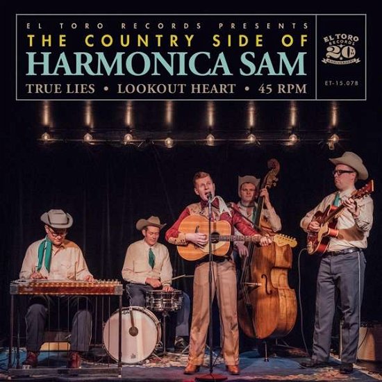 Cover for The Country Side of Harmonica Sam · True Lies (7&quot;) [Coloured edition] (2016)
