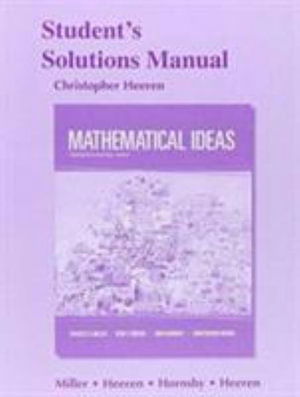 Cover for Charles Miller · Student's Solutions Manual for Mathematical Ideas (Paperback Book) (2015)