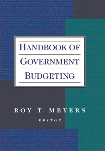 Cover for RT Meyers · Handbook of Government Budgeting (Hardcover Book) (1998)