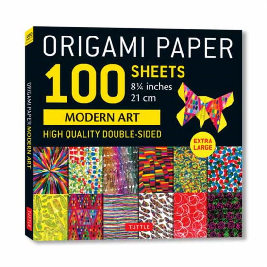 Cover for Origami Paper 100 sheets Modern Art 8 1/4&quot; (21 cm): Extra Large Double-Sided Origami Sheets Printed with 12 Different Patterns (Instructions for 5 Projects Included) (Papirvare) (2025)