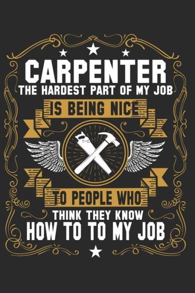 Cover for Carpenter Journal · Proud to be a Carpenter (Paperback Book) (2019)