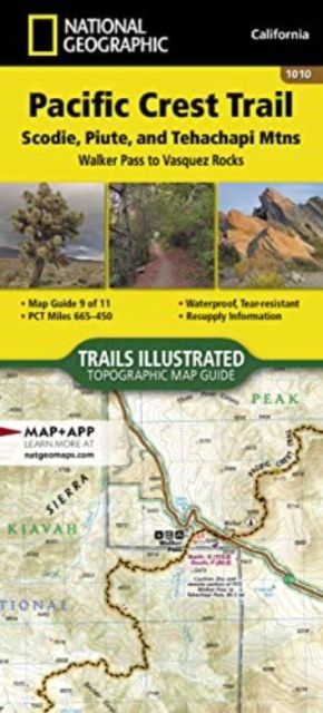 Cover for National Geographic Maps · Pacific Crest Trail: Scodie, Piute, And Tehachapi Mountains Map [walker Pass To Vasquez Rocks] (Map) [2022nd edition] (2022)