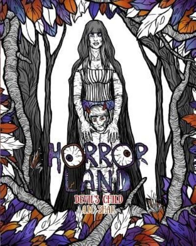 Cover for A M Shah · Adult Coloring Book Horror Land (Paperback Book) (2017)