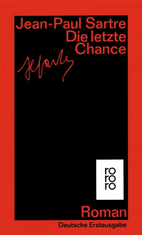 Cover for Jean-paul Sartre · Roro Tb.15692 Sartre.letzte Chance (Buch)