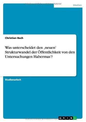 Cover for Bach · Was unterscheidet den  neuen  Stru (Taschenbuch) [German edition] (2011)