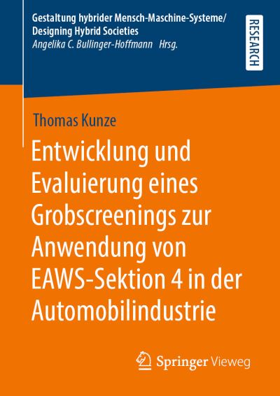 Cover for Kunze · Entwicklung und Evaluierung eines (Book) (2019)