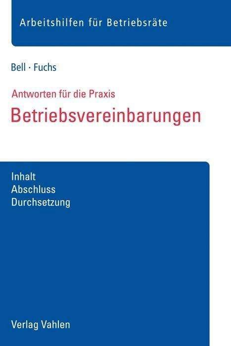 Cover for Bell · Betriebsvereinbarungen (Buch)