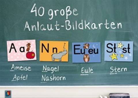 Cover for Anja Boretzki · 40 große Anlaut-Bildkarten (Bog)