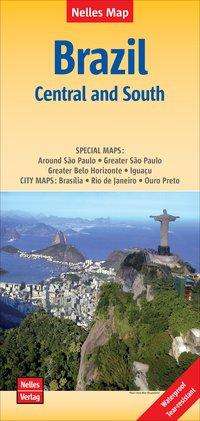 Nelles Map Brazil: Central And South - Nelles Verlag - Books - Nelles Guides and Maps - 9783865740922 - April 21, 2016